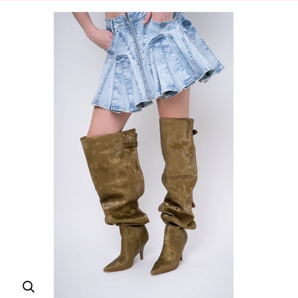 Azalea Wang Shoes - Azalea Wang Backer Over the Knee Stiletto Boots NWOT